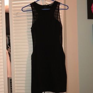 EXPRESS Mini Cutout Mesh Dress